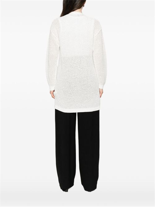 Cardigan donna Fabiana Filippi bianco con scollo a V Fabiana Filippi | MAD276F532M120VR1